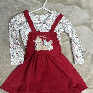 Disney Red and White Kids Casual Dress